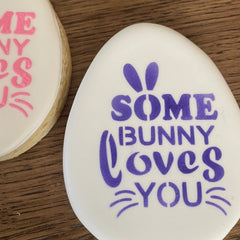 Some Bunny Loves You Cookie Stencil