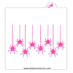 Spinning Spiders Pattern Stencil