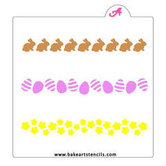 Spring Into Easter Garland Stencil