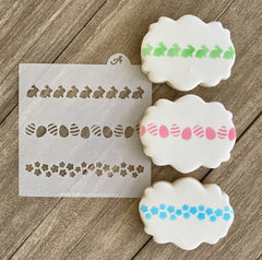 Spring Into Easter Garland Stencil