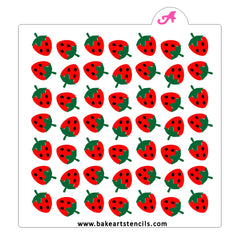 Springtime Strawberry Stencil Set