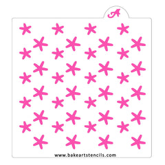 Starfish Pattern Cookie Stencil