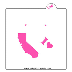 State of California Cookie Stencil