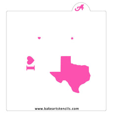 State of Texas Cookie Stencil