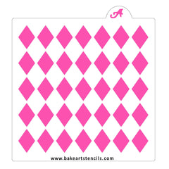 Stretched Harlequin Pattern Stencil