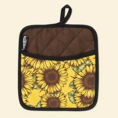 Sunflower You Are My Sunshine Oven Mitts And Potholder Set