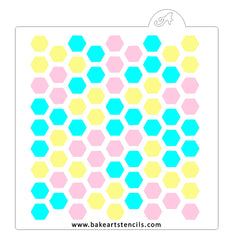 Sweet Honeycomb Pattern Stencil Set