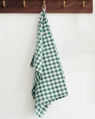 Green Plaid Washed Cotton Napkin