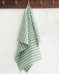 Green Plaid Washed Cotton Napkin