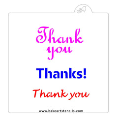 Thank You Bundle Cookie Stencil