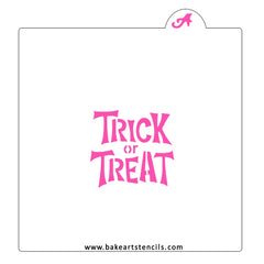 Tricky Trick or Treat Stencil