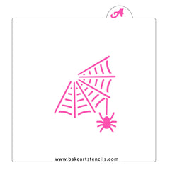 Web Building Spider Stencil