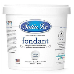 Satin Ice White Vanilla Fondant - 10lb