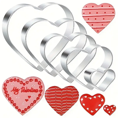 cookie Cutter - Heart 5pc set