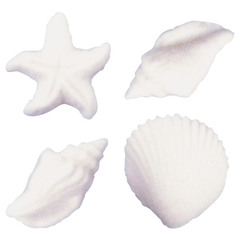 Seashells and Starfish Assortment Dec-Ons® Decorations - 12 CT