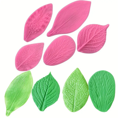 5pcs/Set Silicone Leaf Pendant Mold