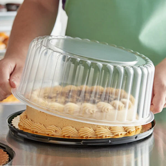 8"  - Cake Dome container with Clear Dome Lid -  5.25" Tall