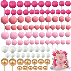 Cake Decoration Balls - 8 ct - assorted sizes