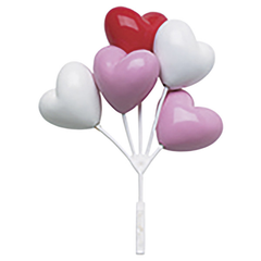 Heart Shaped Balloon Cluster - 36ct - Bulk