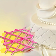 Diamond-Shaped Plastic Cake Fondant Embossing Molds,