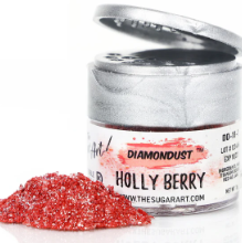 Holly Berry Edible Glitter - 3gr