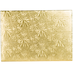 Cake Board - 1/4  Sheet Gold Wrap - 24ct. - (Foldunder) Bulk