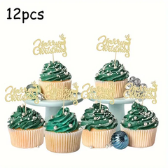 Christmas Cupcake Toppers Set