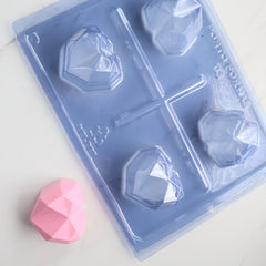 MINI GEOMETRIC HEART (3-PART) MOLD