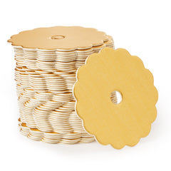 Scalloped Edge Cake Pop Boards, Champagne Gold (50pcs)