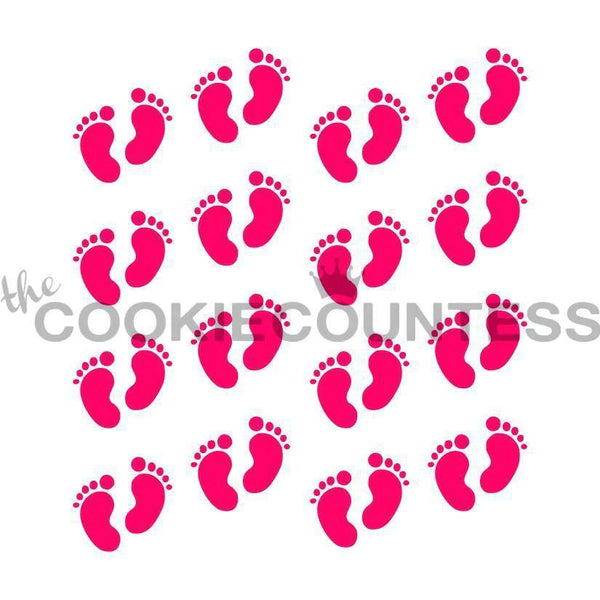 Baby Footprints Stencil | Cake Craft Shoppe, LLC