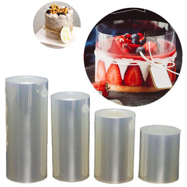 1PC 3 Inch Wide Cake Surrounding Collar Cake Strip Transparent OHP Cake  Edge Clear Acetate Roll